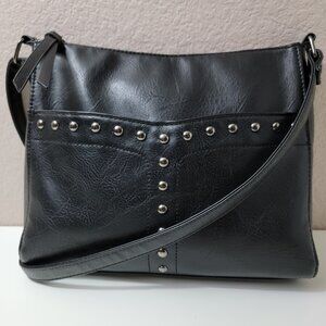 Sam & Hadley Black Studded Crossbody Bag